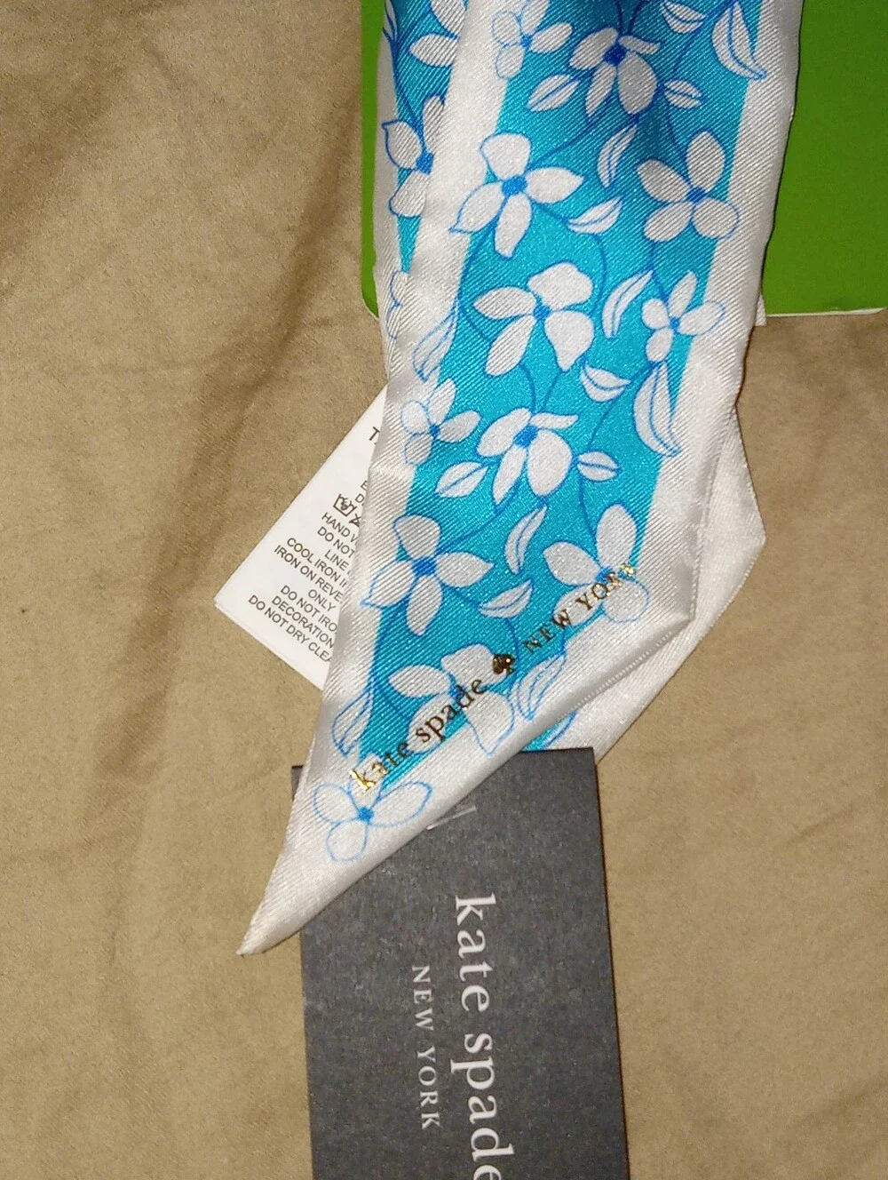 Kate Spade Floral Silk Scarf